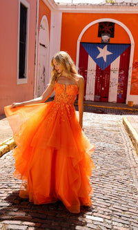 Orange Formal Long Dress H1351 By Nox Anabel