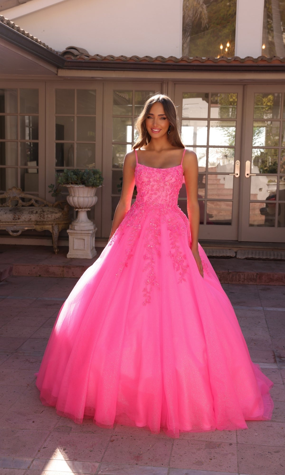 Hot Pink Formal Long Dress H1352 By Nox Anabel