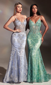 Sage Long Formal Dress J810 by Ladivine