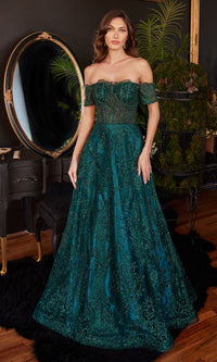 Emerald Long Formal Dress J835 by Ladivine