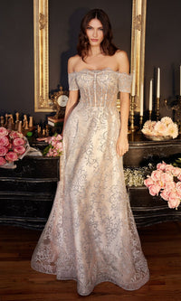 Platinum Long Formal Dress J835 by Ladivine
