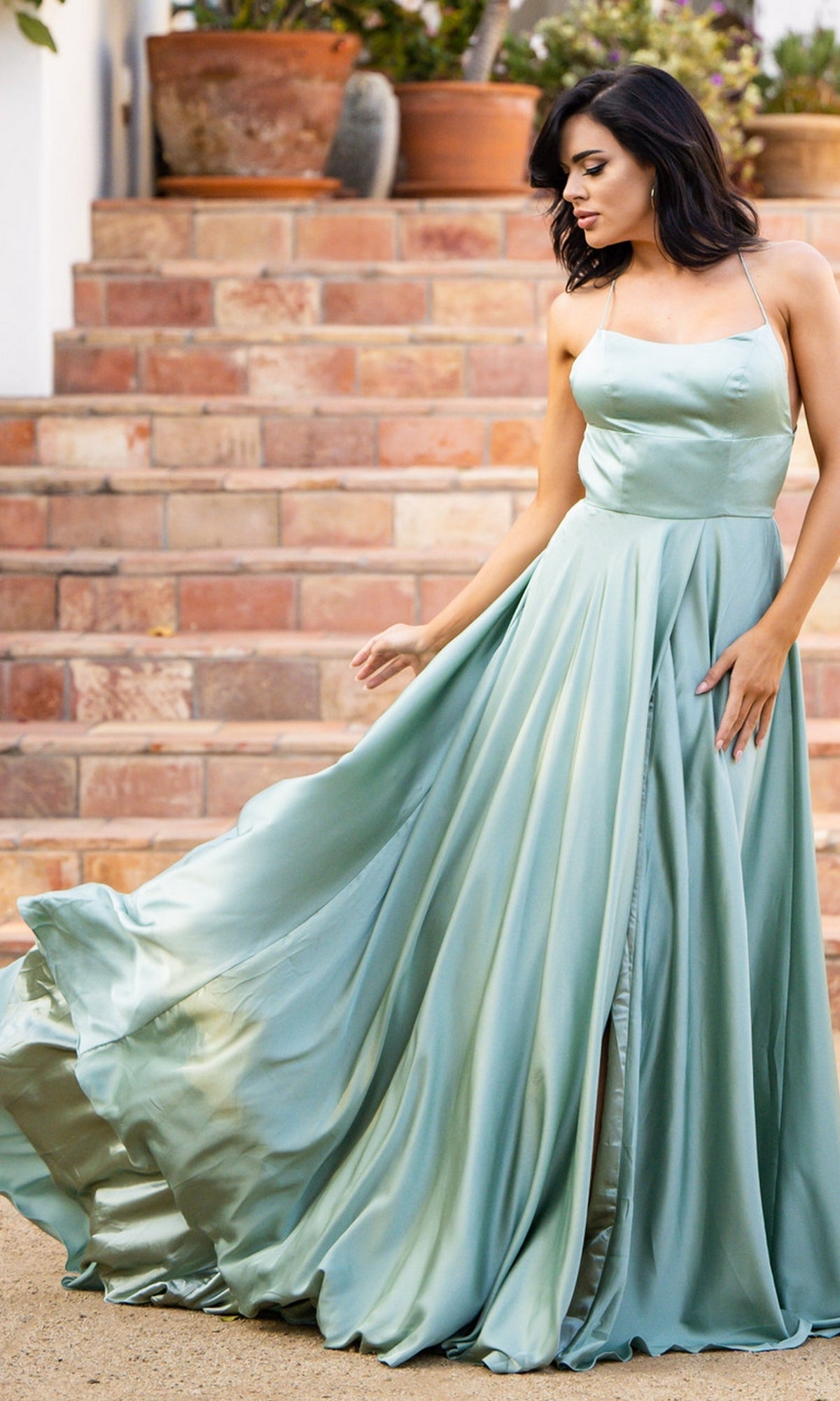 Sage Formal Long Dress Liliana By Velvi