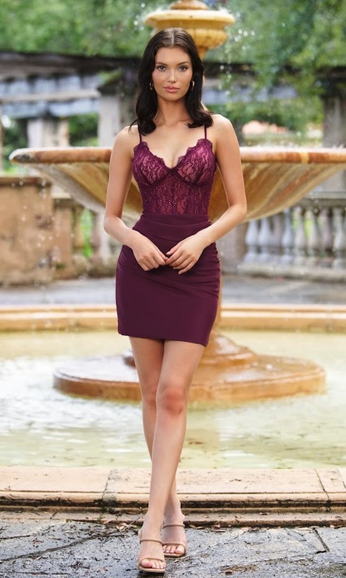 Misha Short Homecoming Dress with Lace - PromGirl Black / XSmall Misha Short Homecoming Dress with Lace - PromGirl Black / XSmall
