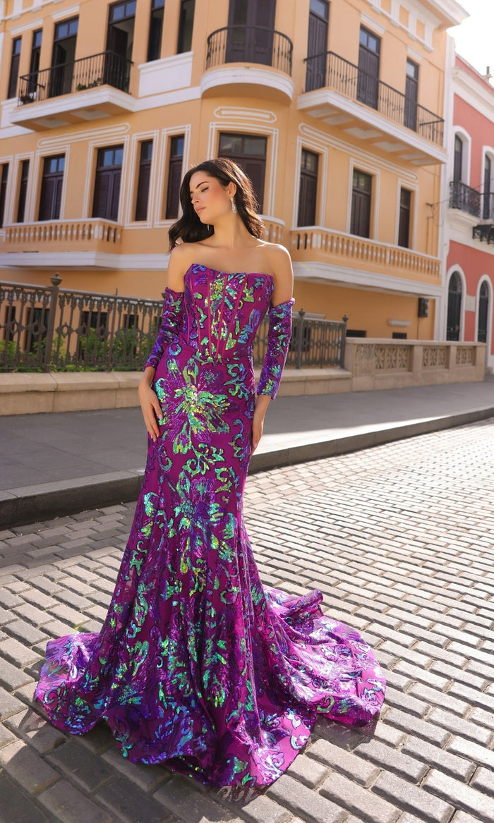 Purple Formal Long Dress R1268 By Nox Anabel