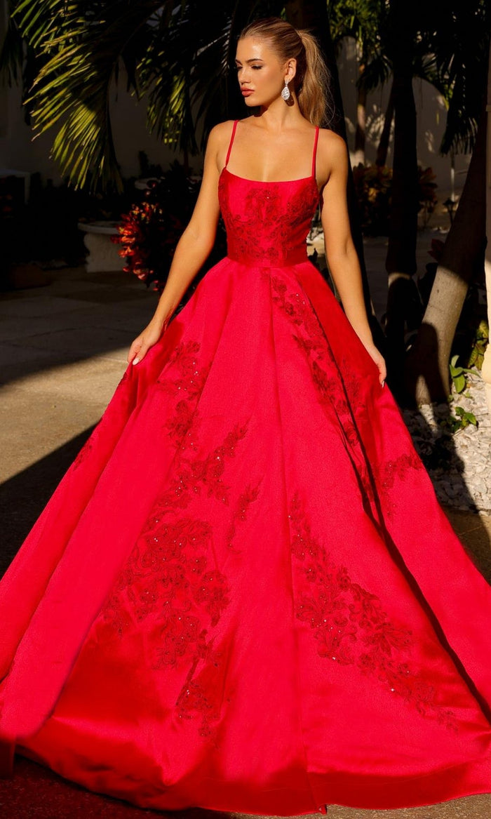 Red Formal Long Dress SU074 By Amelia Couture
