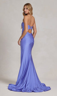  Sleek Strapless Simple Long Formal Dress