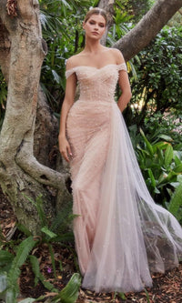 Blush Long Formal Dress A1219 by Andrea & Leo