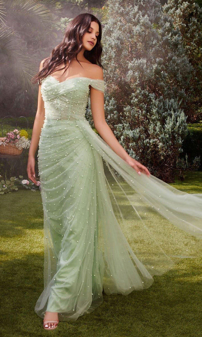 Sage Long Formal Dress A1219 by Andrea & Leo