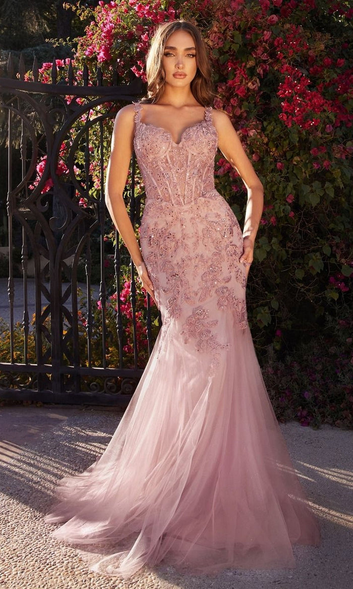 Dusty Rose Formal Long Dress A1231 By Andrea and Leo