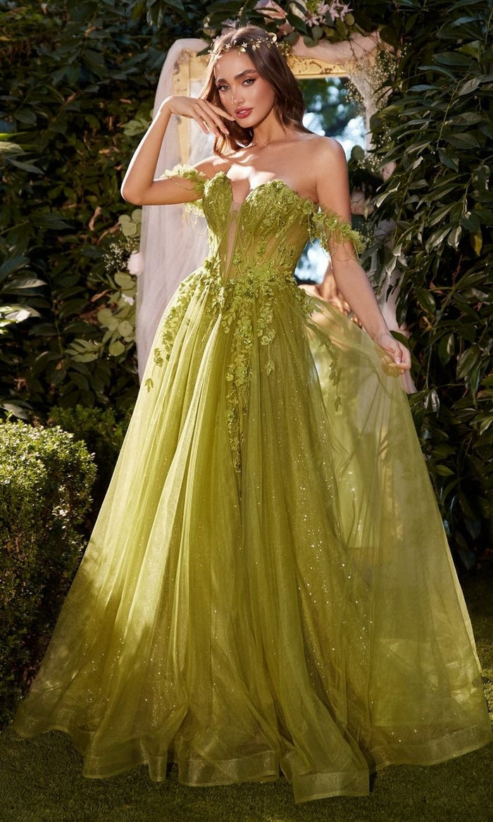 Leaf Green Formal Long Dress A1237 By Andrea and Leo