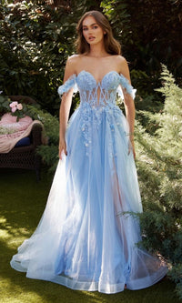 Paris Blue Formal Long Dress A1237 By Andrea and Leo