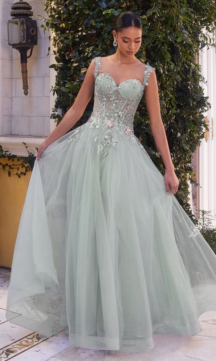 Dusty Sage Formal Long Dress A1258 By Andrea and Leo