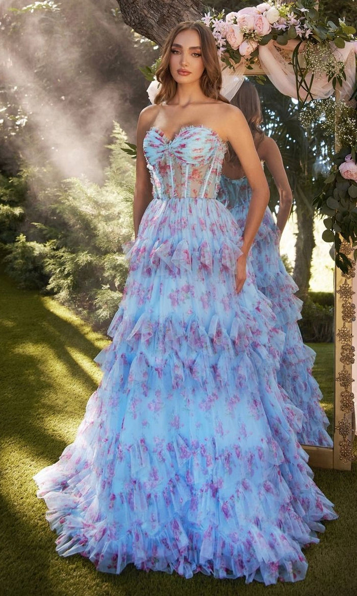 Blue Formal Long Dress A1334 By Andrea and Leo