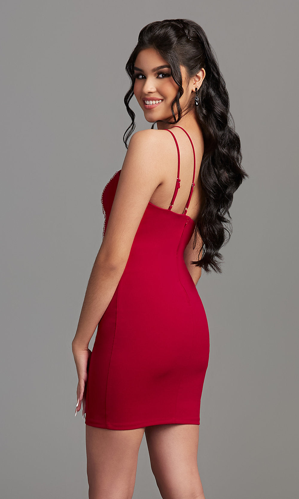  One-Shoulder Short Junior Homecoming Party Dress