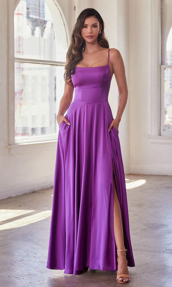 Purple Formal Long Dress B8402 By Ladivine