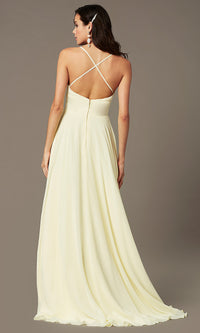  PromGirl Long Chiffon Formal Prom Dress with Train