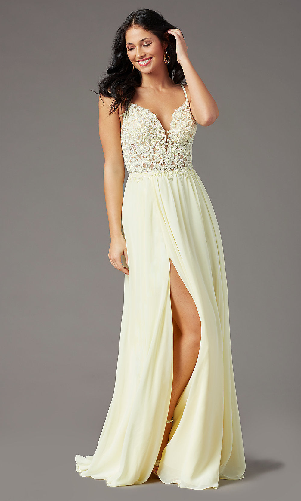  PromGirl Long Formal Prom Dress with Embroidery