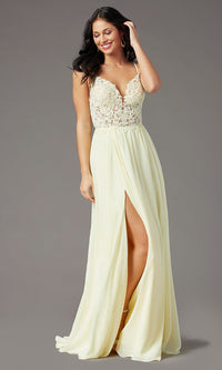  PromGirl Long Formal Prom Dress with Embroidery