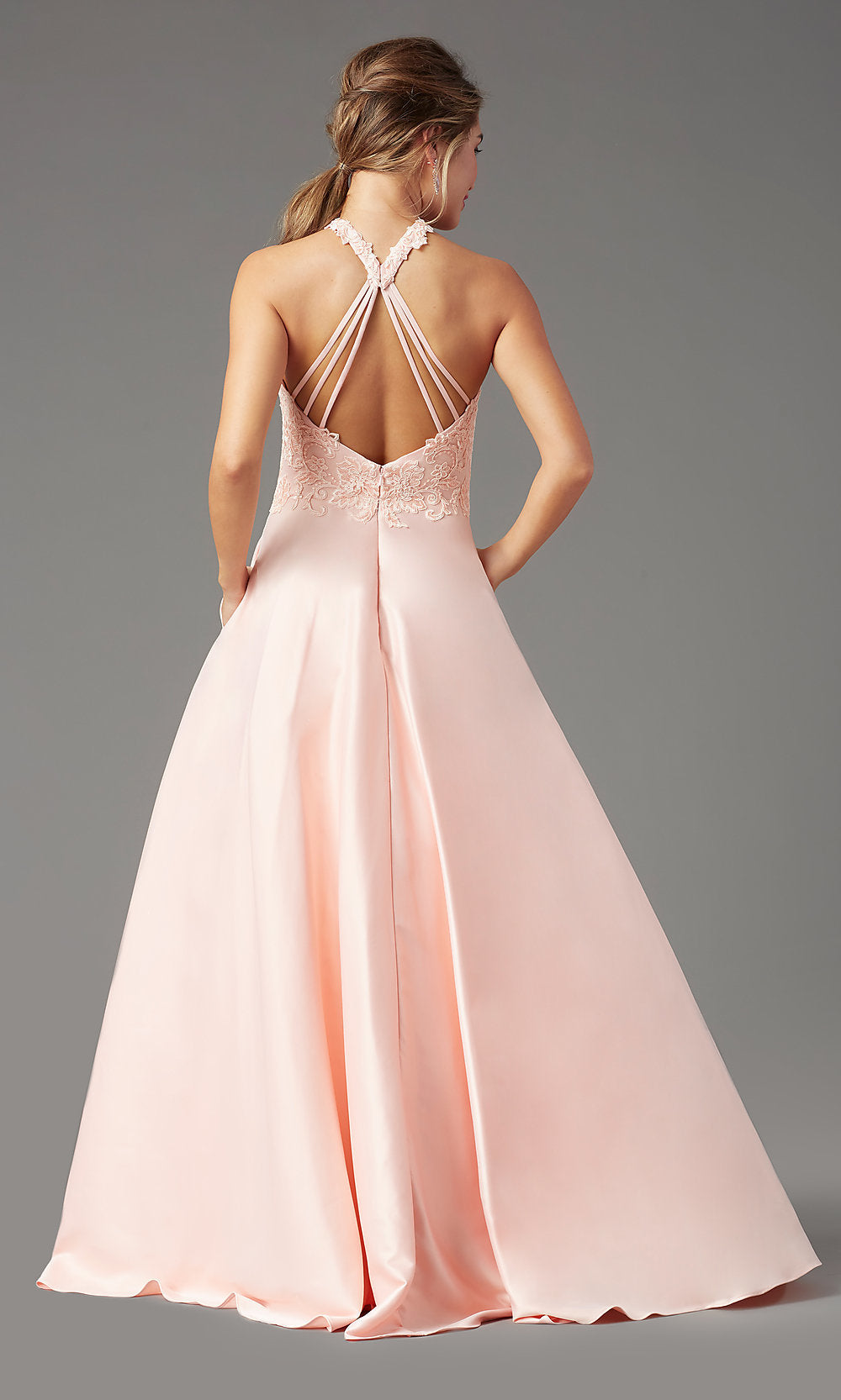  Illusion-Sweetheart Long Prom Dress by PromGirl