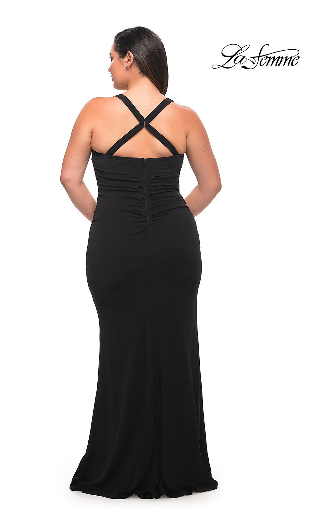 La Femme Long Plus-Size Classic Prom Dress - PromGirl Royal Blue / 18W La Femme Long Plus-Size Classic Prom Dress - PromGirl Royal Blue / 18W