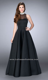 Black Black La Femme Prom Dress