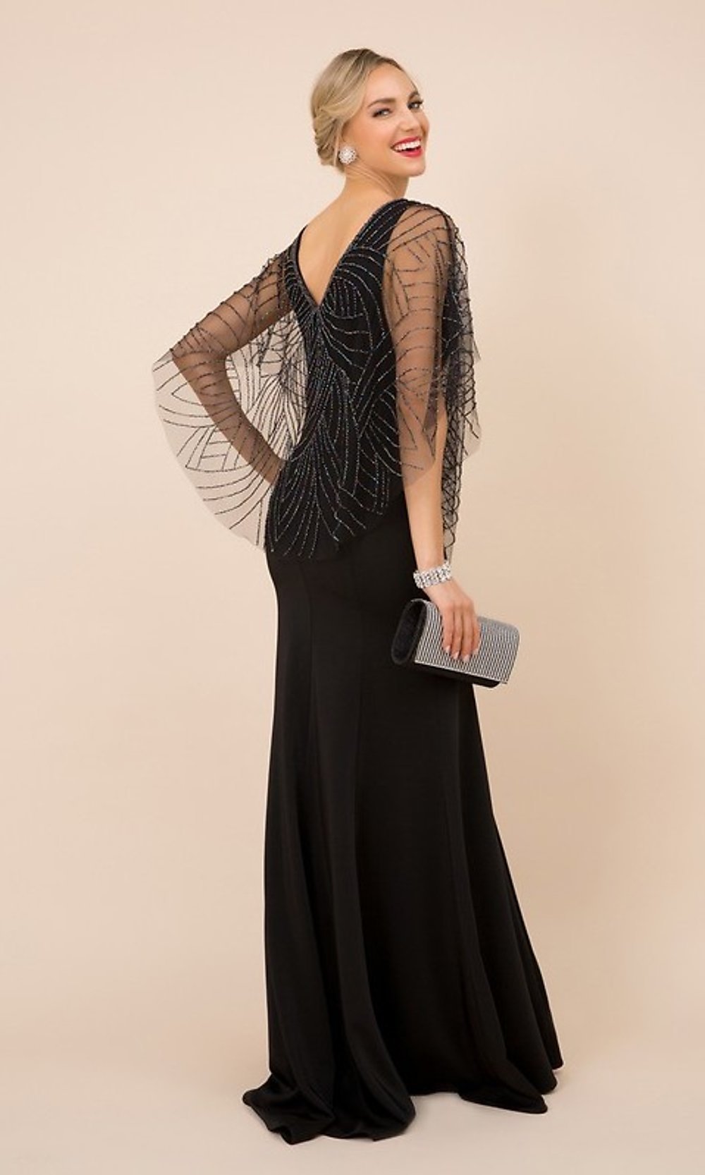 Cape to wear best sale over formal dress