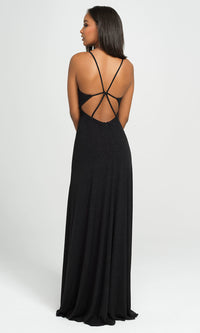  Madison James Glitter Long Formal Prom Dress