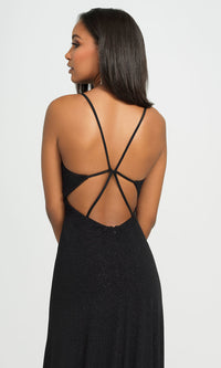  Madison James Glitter Long Formal Prom Dress