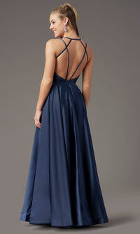  Sweetheart Long Satin Prom Dress by PromGirl
