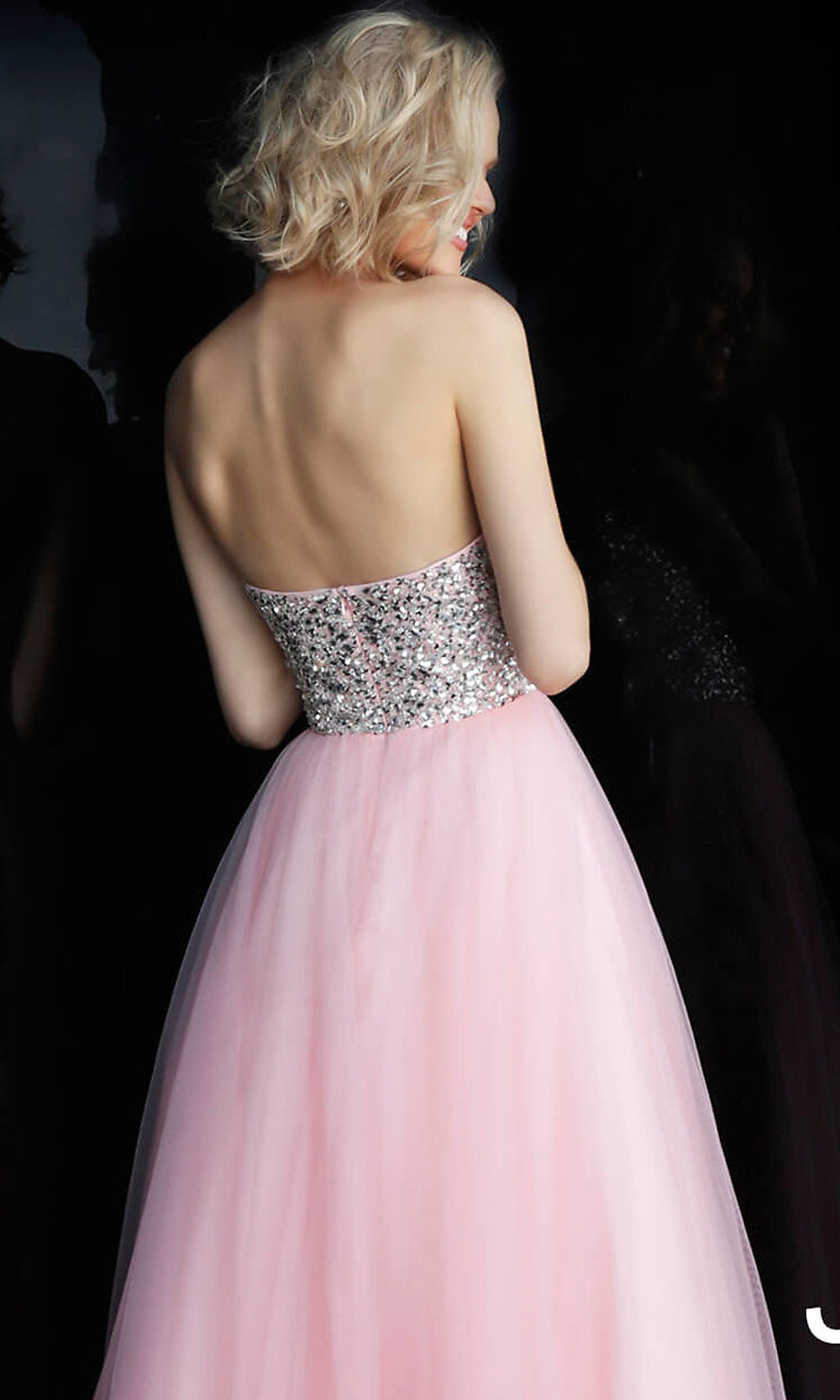 Jovani Pink Long Ball Gown Prom Dress -PromGirl Blush / 14 Jovani Pink Long Ball Gown Prom Dress -PromGirl Blush / 14