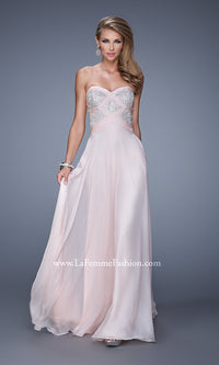 Blush Long Strapless Formal Dress by La Femme