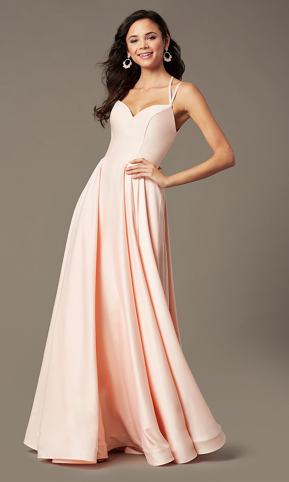 Sweetheart Long Satin Prom Dress by PromGirl