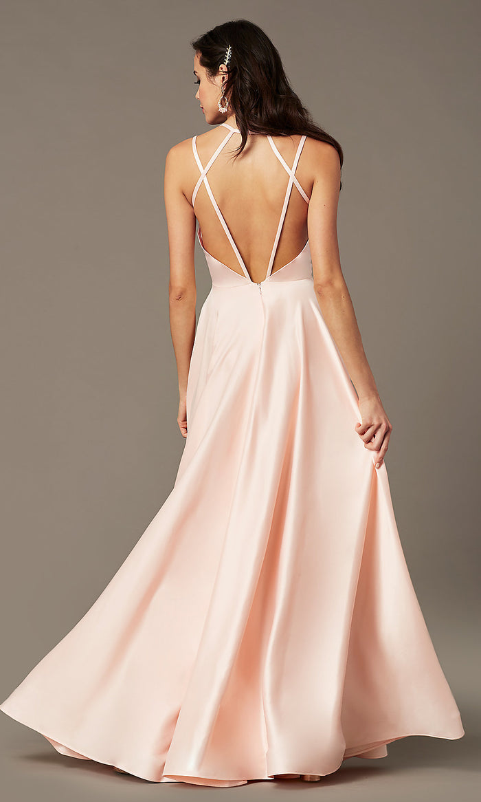  Sweetheart Long Satin Prom Dress by PromGirl