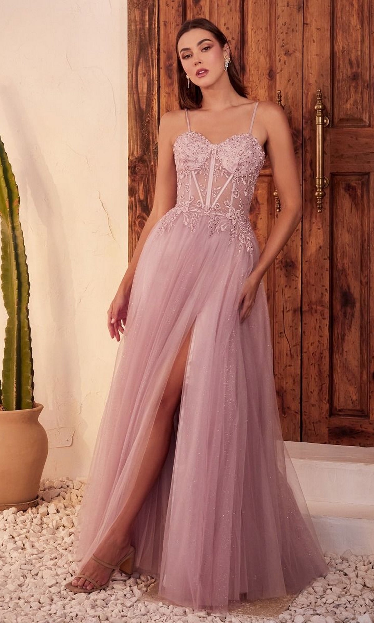 Mauve Formal Long Dress C150 By Ladivine