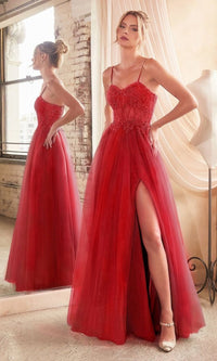Red Formal Long Dress C150 By Ladivine