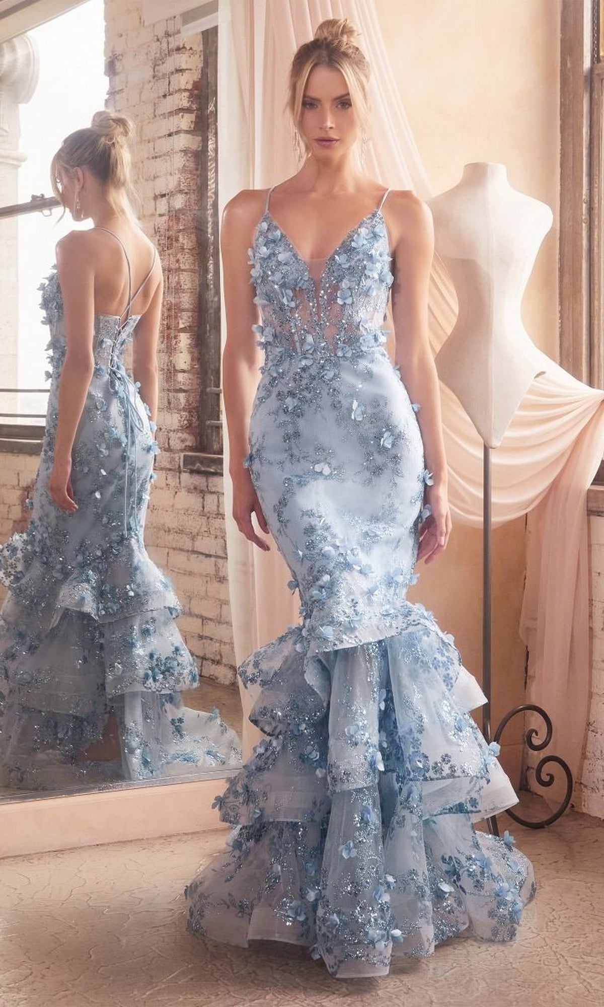 Blue Formal Long Dress CC2288 By Ladivine