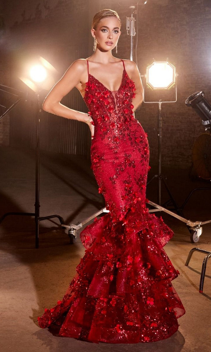 Red Formal Long Dress CC2288 By Ladivine
