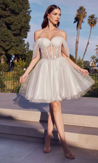 Off White Ladivine Short Party Dress CD0211