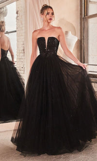 Black Long Formal Dress CD0217 by Ladivine