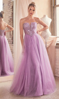 Dusty Lavender Long Formal Dress CD0217 by Ladivine