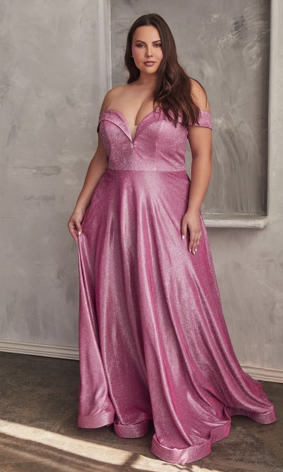 metallic rose dress Draped Metallic Foil Long Dress In Rose Gold