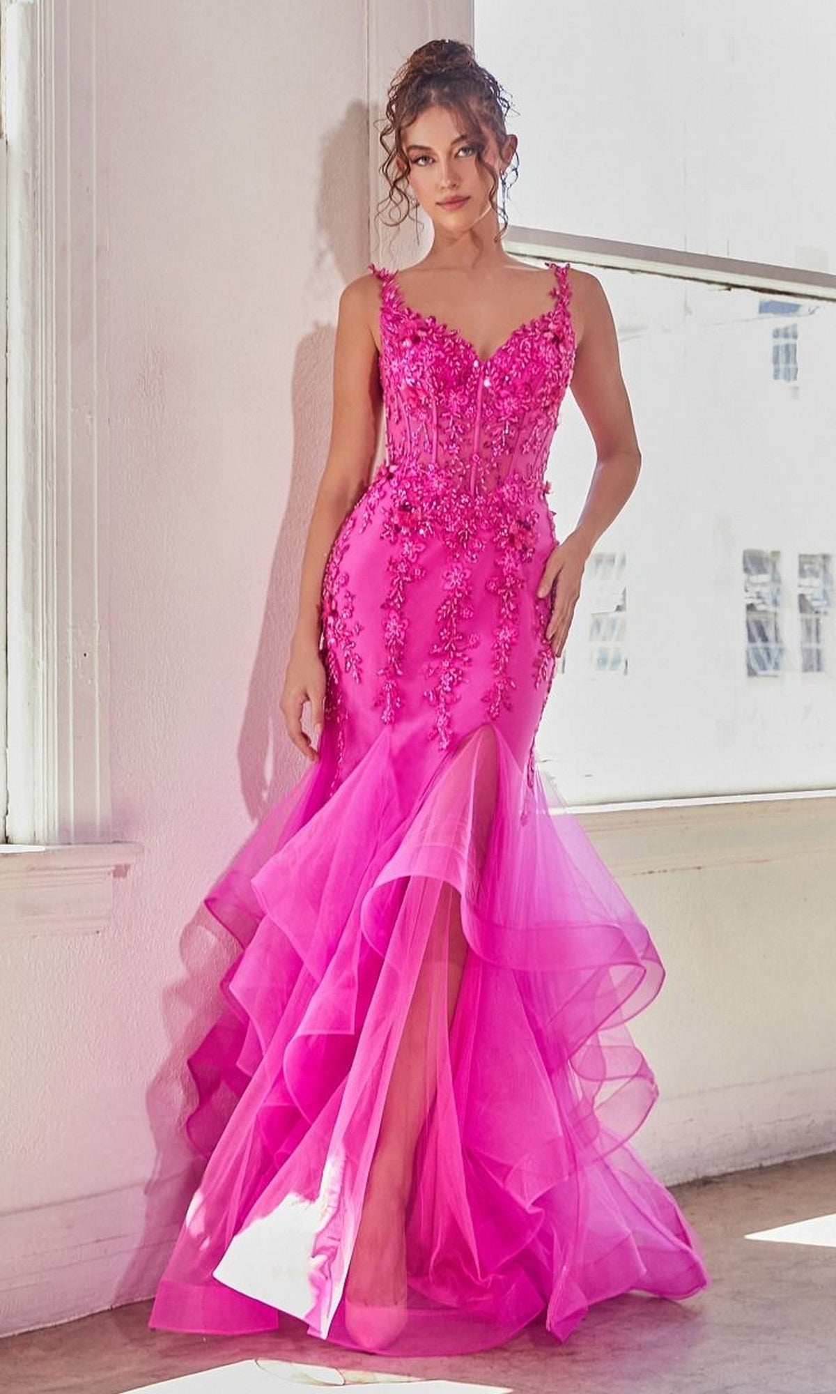 LaDivine CD331 Prom Dress - Fuchsia | NewYorkDress LaDivine CD331 Prom Dress - Fuchsia | NewYorkDress