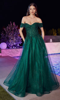 Emerald Long Formal Dress CD961 by Ladivine