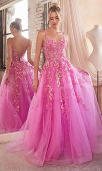 Azalea Pink Long Formal Dress CM347 by Ladivine