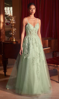 Sage Long Formal Dress CM347 by Ladivine