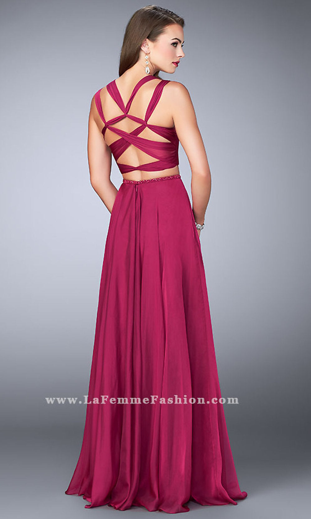  Two Piece Prom Dress with a Sweetheart Neckline