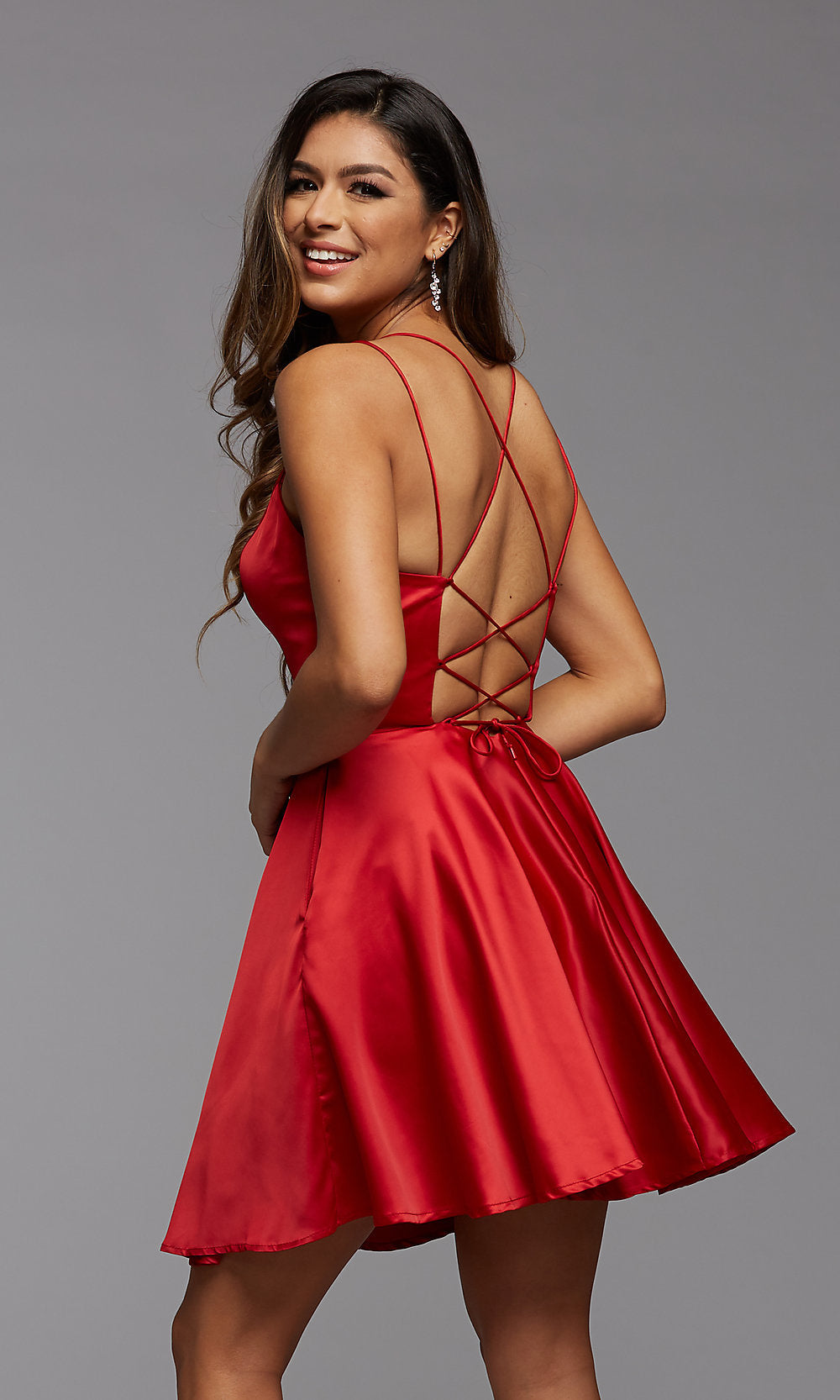 Strappy back homecoming dresses on sale