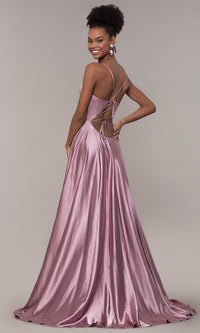  Long A-Line Faviana Formal Prom Dress with Pockets