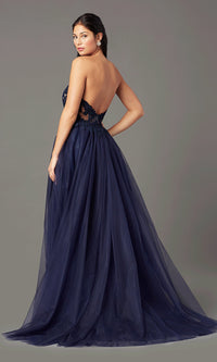  PromGirl Long Sweetheart Illusion Prom Dress