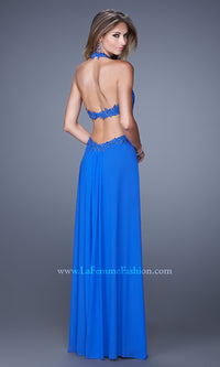  La Femme Long A-Line Formal Dress with Beading